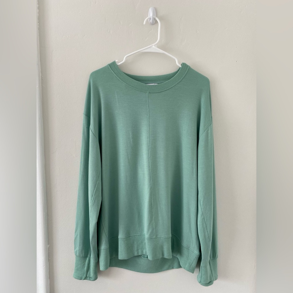 Oversized open back sweatshirt